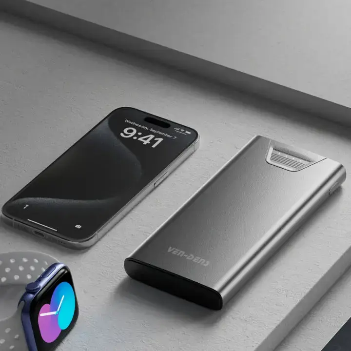 Ven-Dens VD-PB041 10000mAh Fast Charging Power Bank with Dual USB Output & LED Battery Display 2