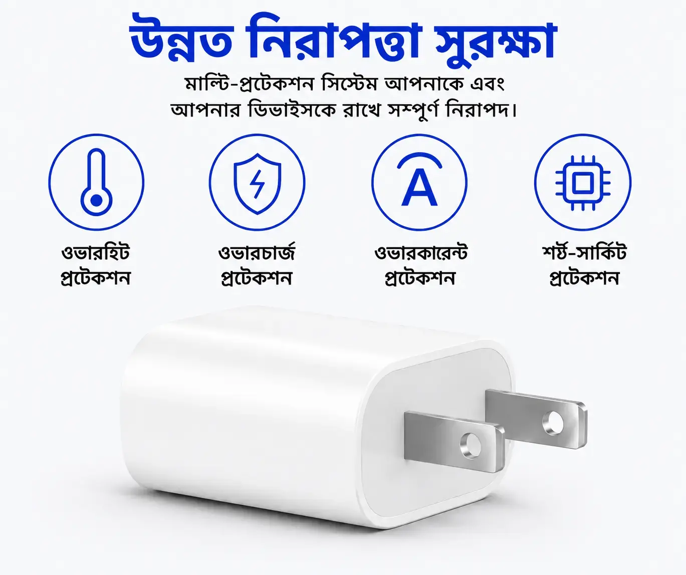 Apple 20W USB-C Power Adapter (2-Pin) Fast Charging Wall Charger for iPhone, iPad & USB-C Devices 5