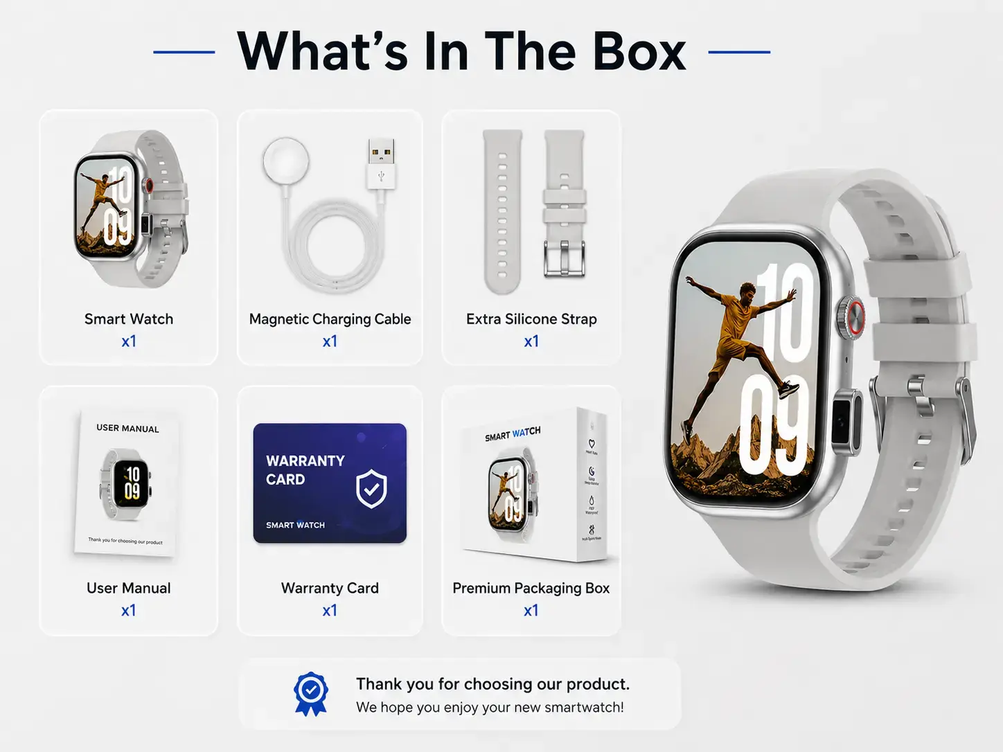 BW11S Smart Watch with Bluetooth Calling, HD Touch Display, Health Monitoring & Multiple Sports Modes 5