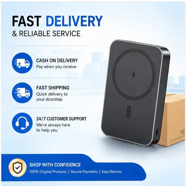 HOCO J160A 10000mAh 20W PD Magnetic Wireless Fast Charging Power Bank 4