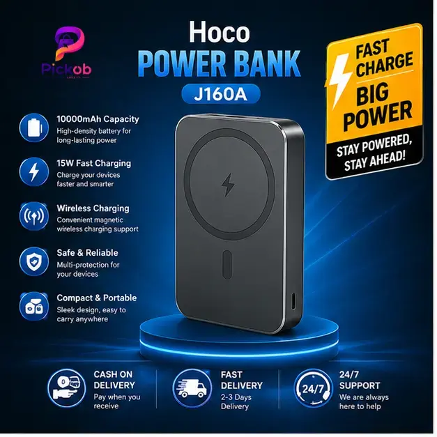 HOCO J160A 10000mAh 20W PD Magnetic Wireless Fast Charging Power Bank