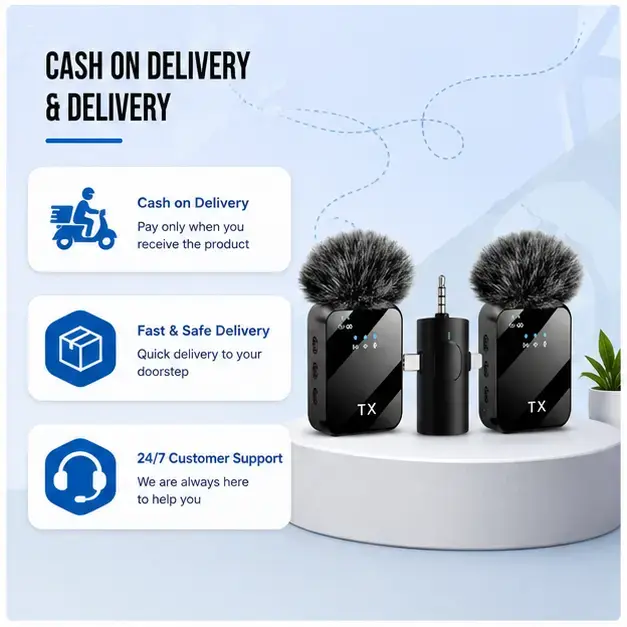 F11-2 Dual Wireless Clip Microphone with Smart Noise Cancellation & Type-C Receiver  5