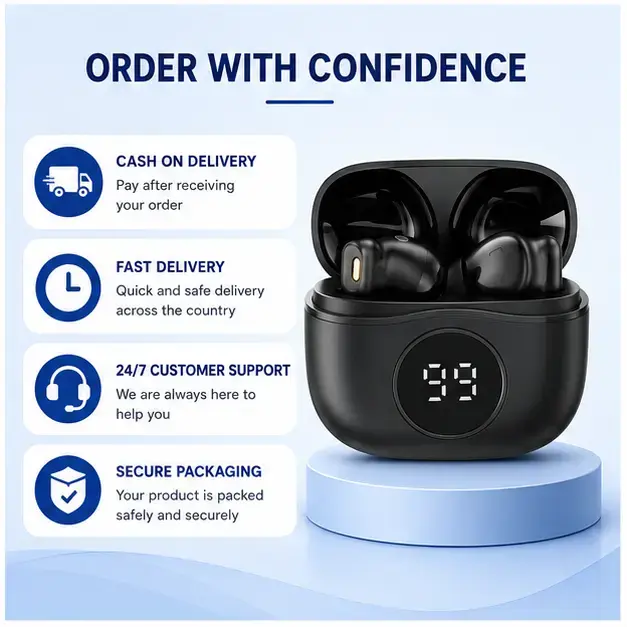 Hoco EQ22 PLUS True Wireless Earbuds | Bluetooth 5.4 TWS Earphones 5