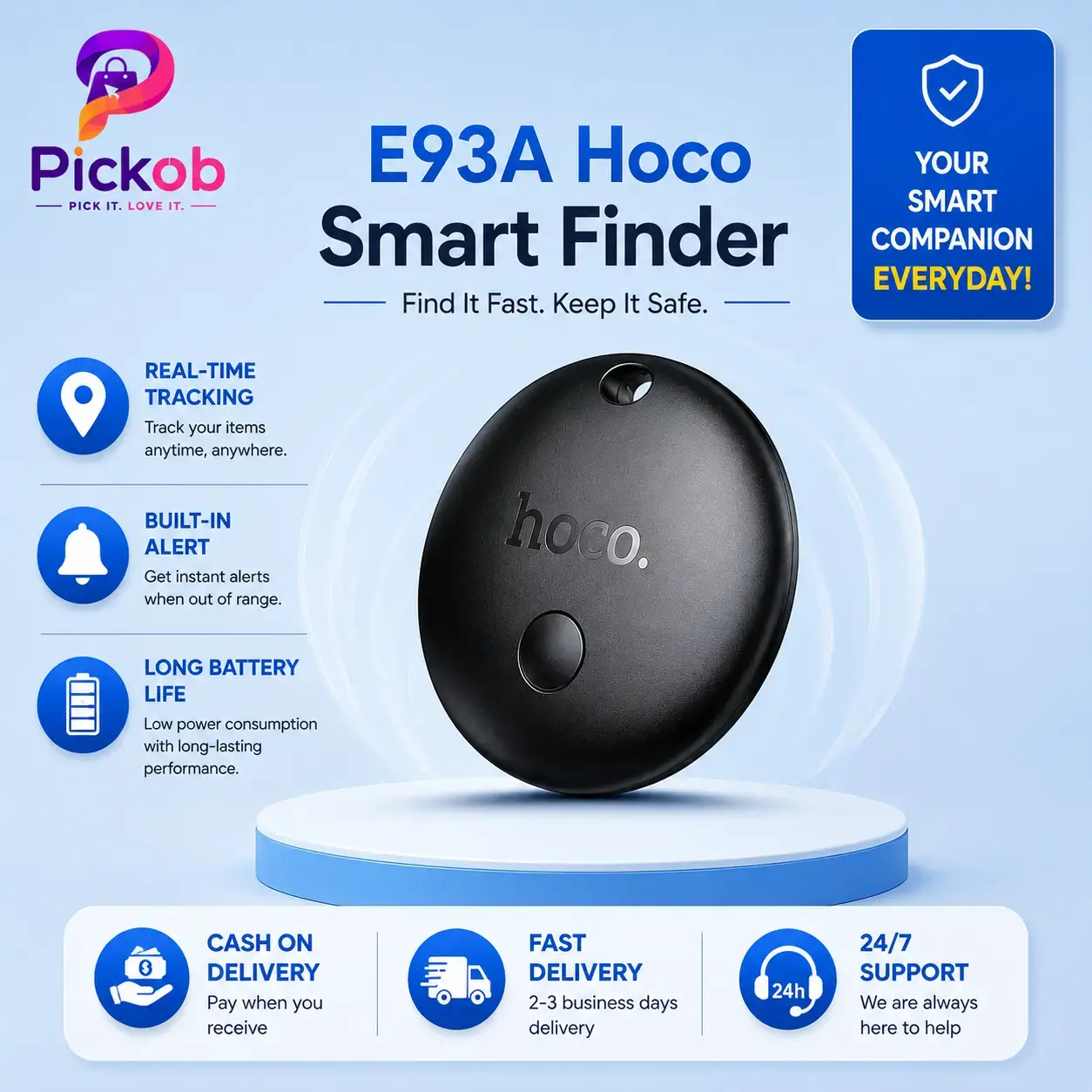 Hoco Smart Finder E93A Bluetooth Tracker Anti-Lost Device 