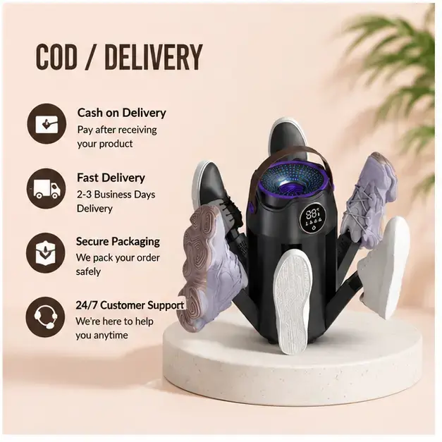 Automatic 6-Leg Electric Shoe Dryer & Deodorizer with Intelligent Constant Temperature, Fast Drying & Timer Function 5