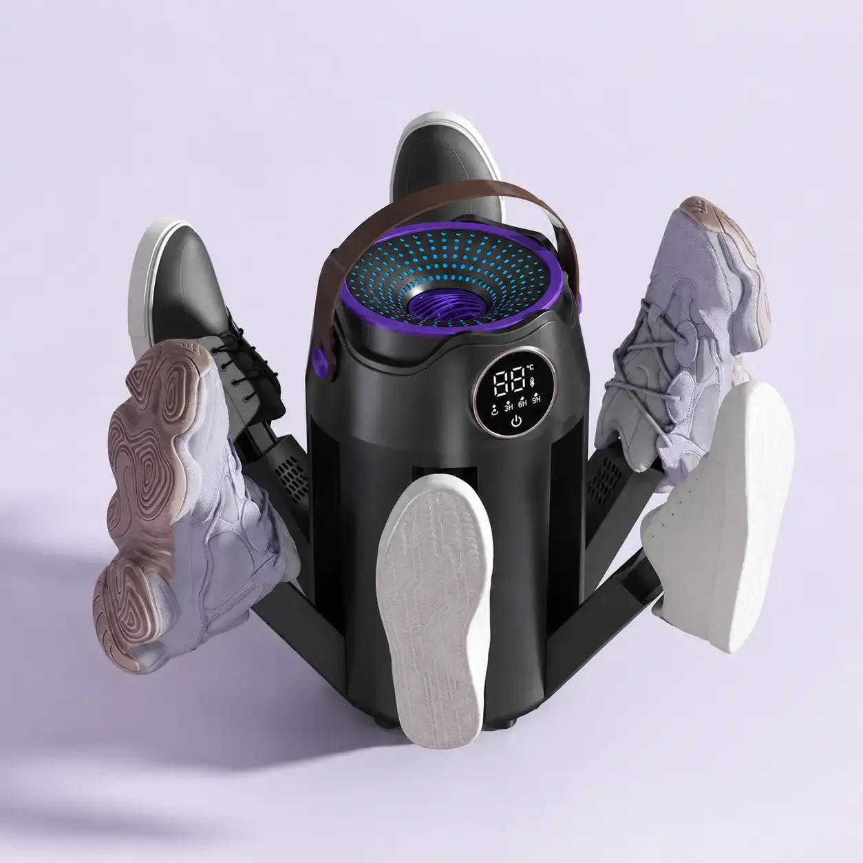 Automatic 6-Leg Electric Shoe Dryer & Deodorizer with Intelligent Constant Temperature, Fast Drying & Timer Function 2