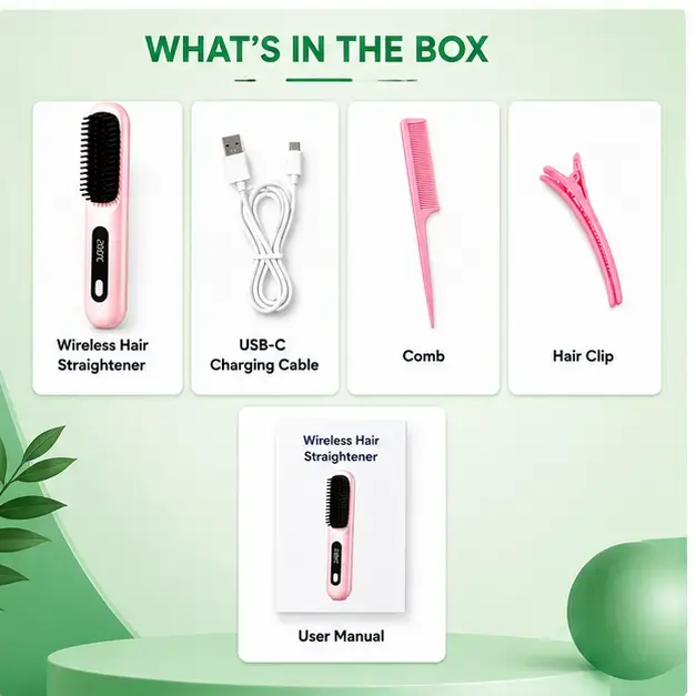 Cordless Rechargeable Hair Straightener Portable Mini Styling Device for Everyday Hair Care 5