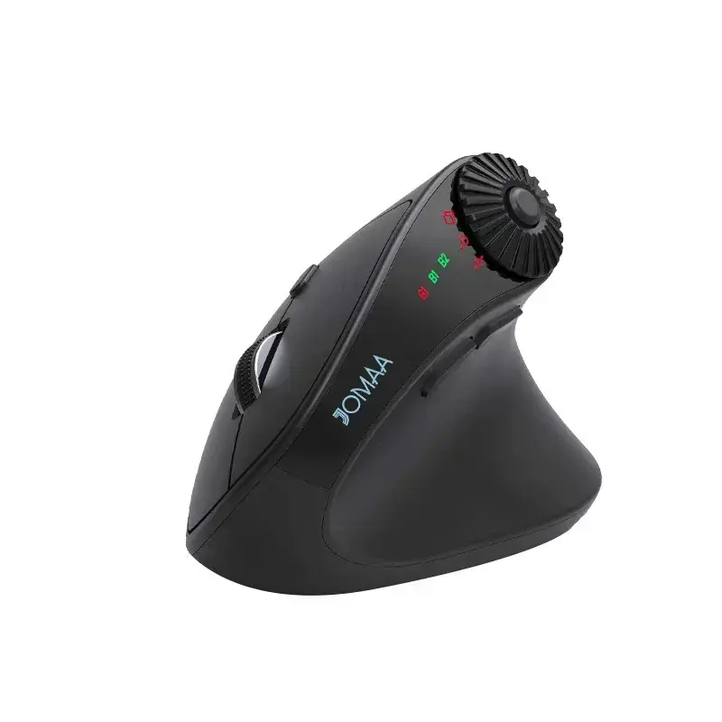 Jomaa Rechargeable Vertical Wireless Mouse with Bluetooth Ergonomic Grip  2